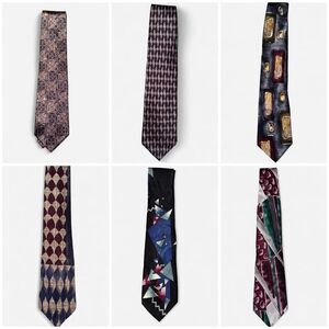 Bundle of 6 - 1990s Neckties